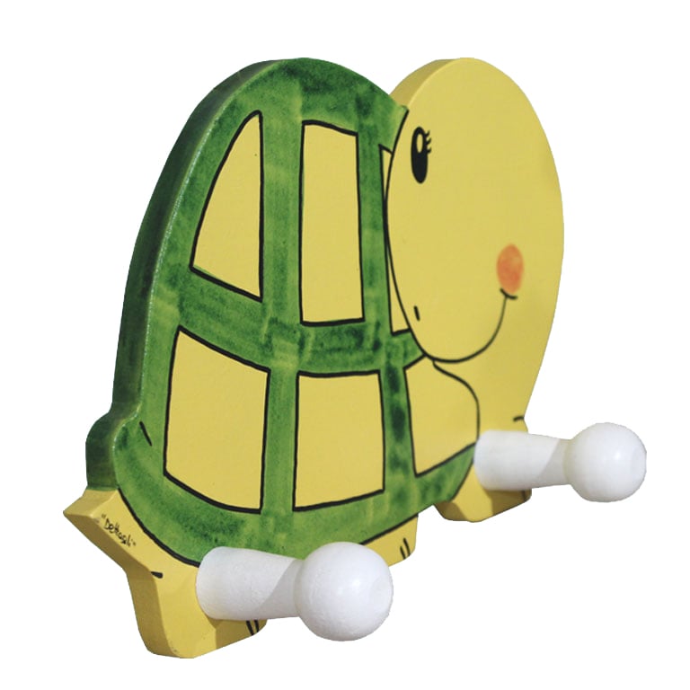 appendiabito colorato e spiritoso per cameretta , vendita online oggetti con tartarughe, creazioni dettagli cagliari, coat hanger for kids bedroom colorful and witty, online sale items with turtles, creations details cagliari,